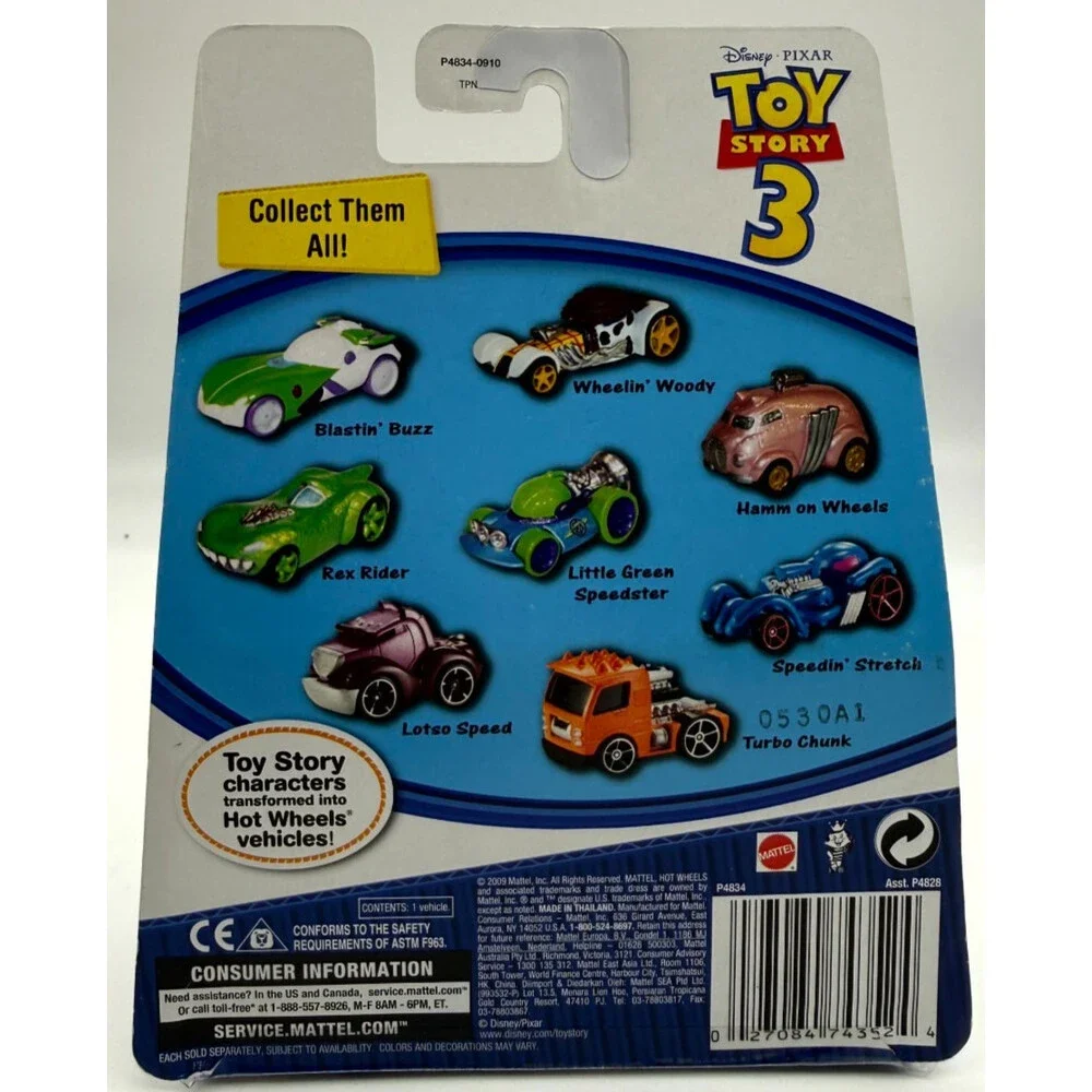 Hot Wheels Toy Story 3 Little Green Speedster Alien Diecast Sealed NIP